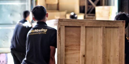 Moving a crate